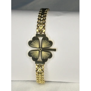 Büyük Yonca Detaylı Bileklik