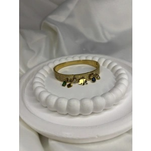 Fil Detaylı Charm Kelepçe Bileklik