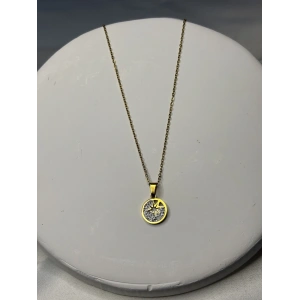 Zirkon Taşlı Yıldız Kolye