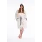 Hieron Beige Hooded Bathrobe