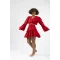 Atelier Chaputs 100% Cotton Muslin Ilayda Red Blouse One-Size