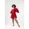 Atelier Chaputs 100% Cotton Muslin Ilayda Red Skirt One-Size