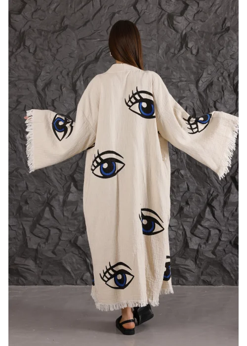Eye Wooden Printed Kaftan