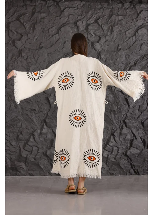 Eye Wooden Printed Kaftan