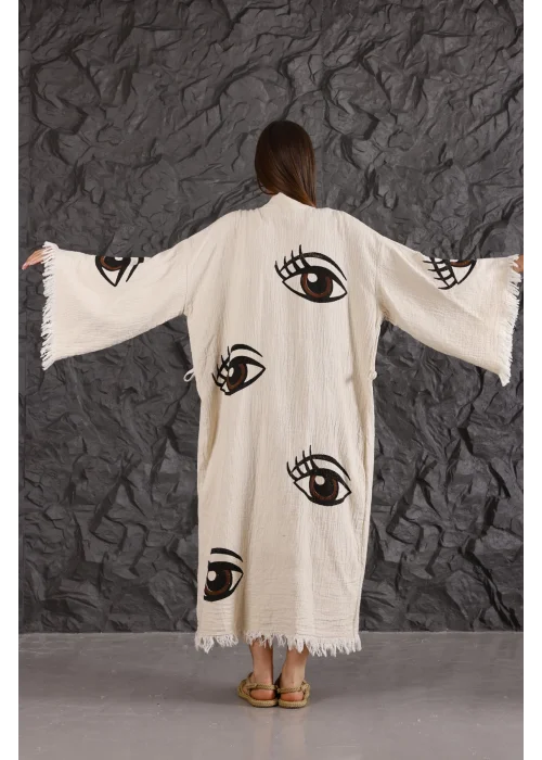Eye Wooden Printed Kaftan