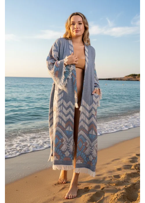 Acteon Blue Bathrobe