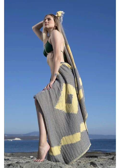 Afrodisias Yellow Peshtemal (Sustainable Cotton)