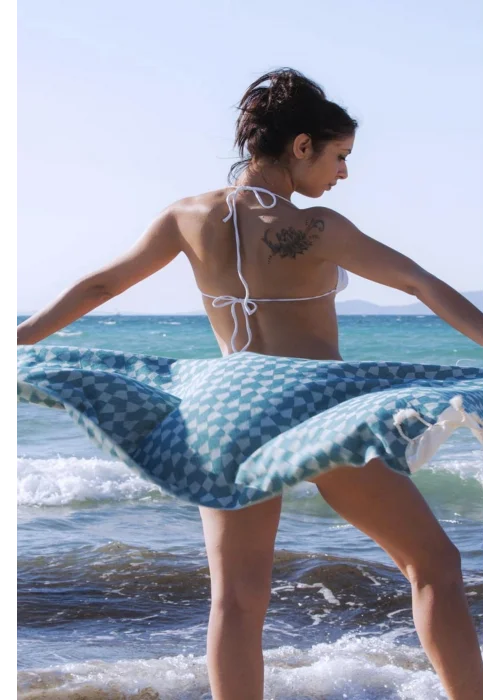 Aphrodithe Navy Blue Peshtemal