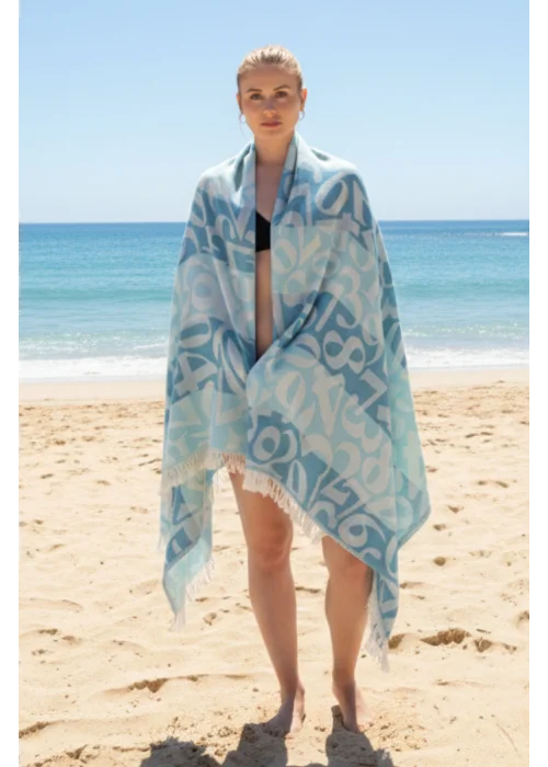 Apollonia Turquoise & Mint Peshtemal