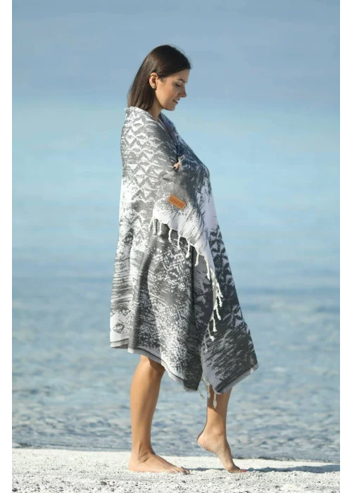 Areola Black Peshtemal