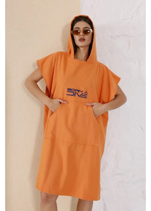 Born 4 Dive Orange Poncho