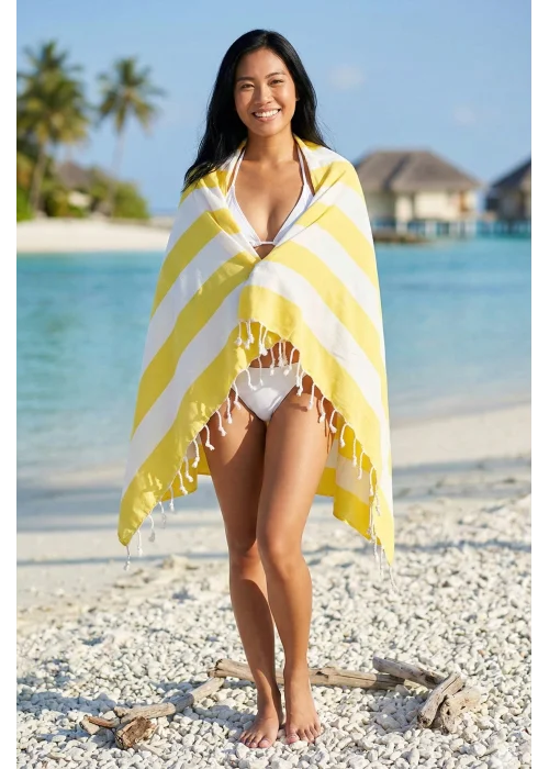 Capadocia Yellow & White Peshtemal