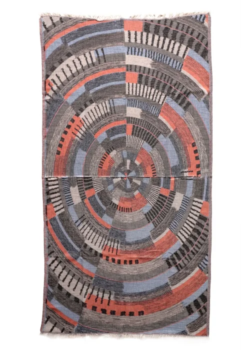 CF Summer Grey & Blue Peshtemal