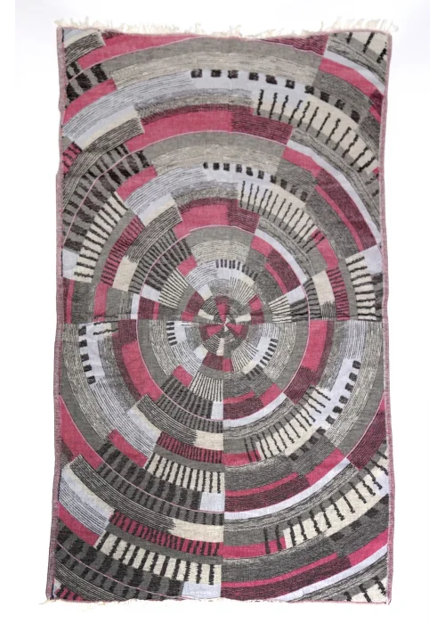 CF Summer Red & Grey Peshtemal