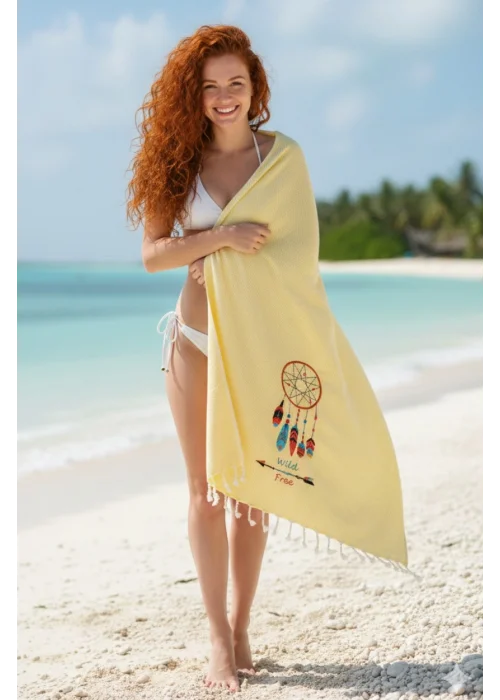 Dreamcatcher Yellow Peshtemal