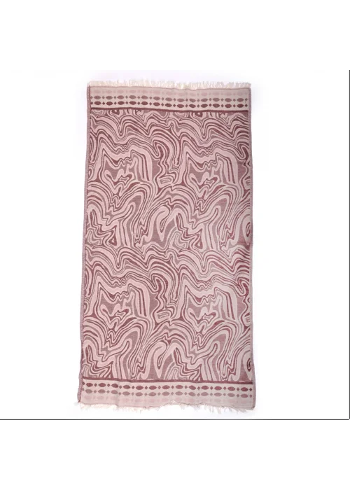 Ebru Burgundy Peshtemal