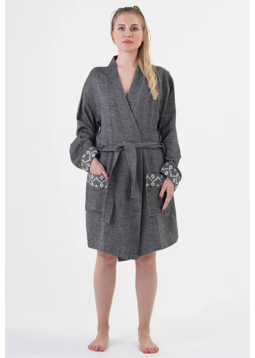 Edessa Black Bathrobe