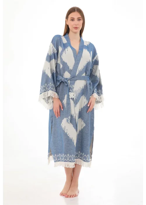 Edessa Blue Bathrobe ( V long)