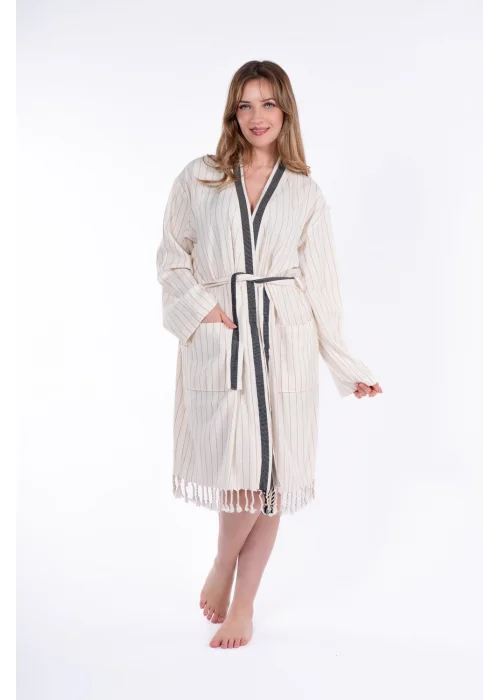 Hieron Beige Bathrobe