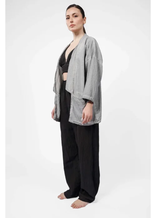 Ateiler Chaputs Linen Grey Kimono One-Size