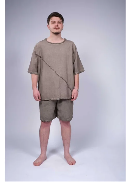 Atelier Chaputs Linen Green T-Shirt