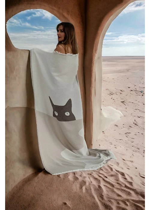 Luna Throw - Beige & Brown