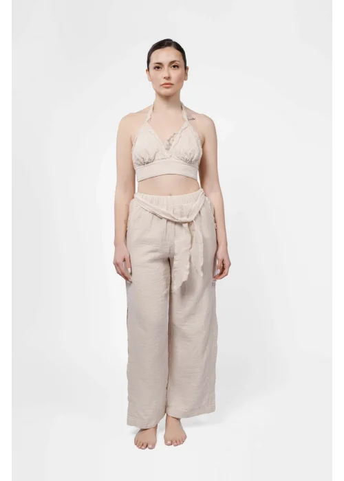 Atelier Chaputs Linen Luna Beige Bustier One-Size