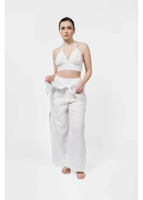 Atelier Chaputs Linen Luna White Bustier One-Size
