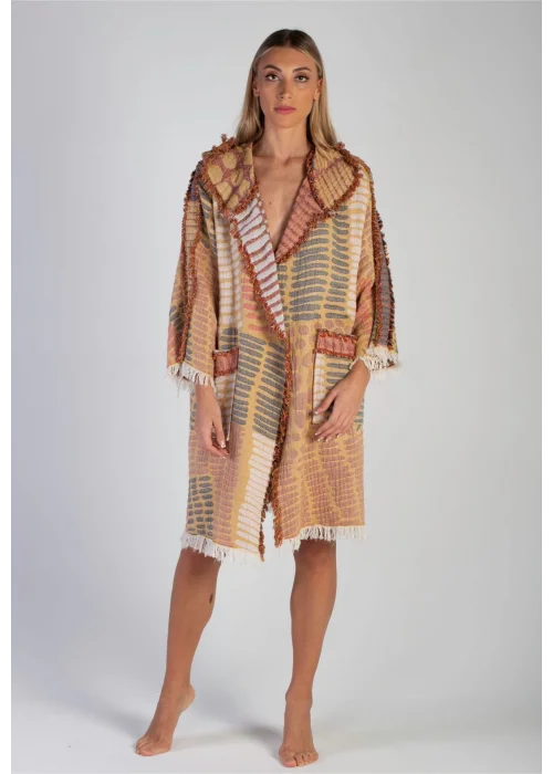 Nerite Yellow & Red Bathrobe