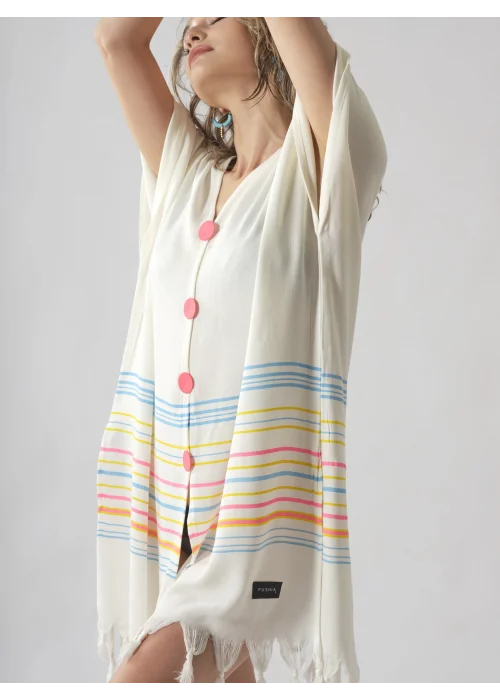 Pink Buttoned Elbise