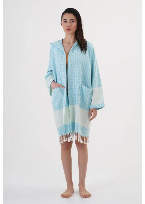 Square Turquoise Bathrobe