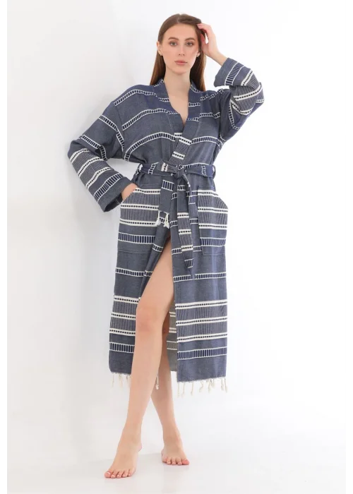 Sundia Navy Blue Bathrobe