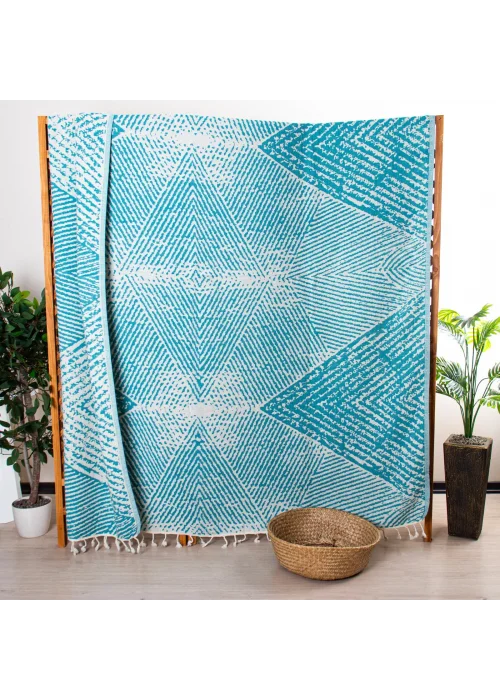 Tripolis Turquoise Throw