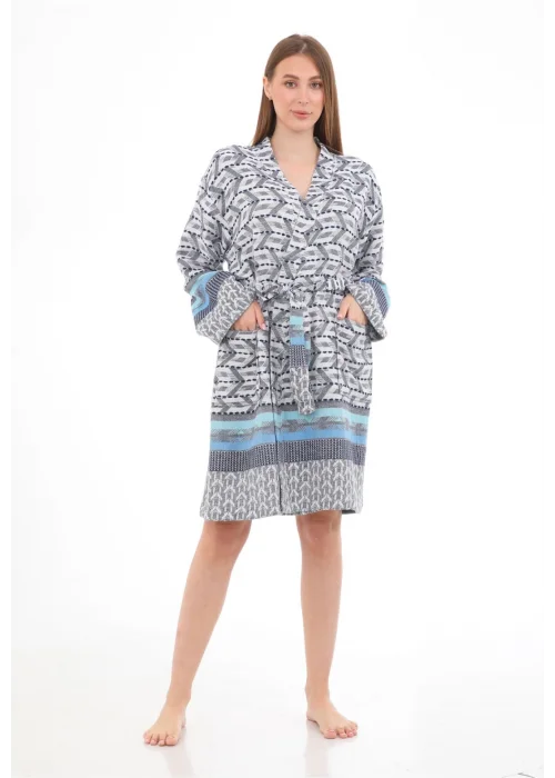 Vitta Navy Blue Bathrobe