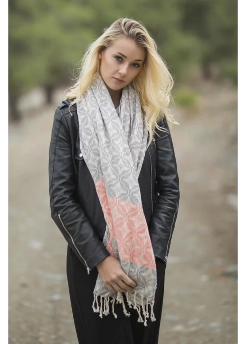 Volute Grey & Terra Peshtemal