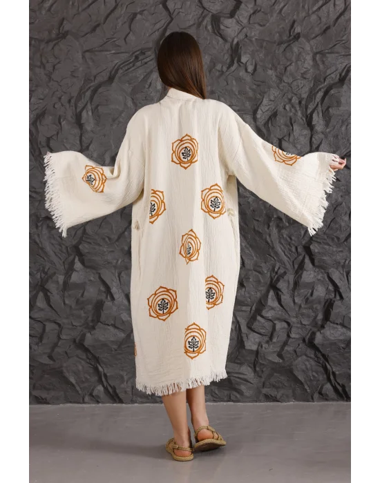 Acorn Wooden Printed Kaftan