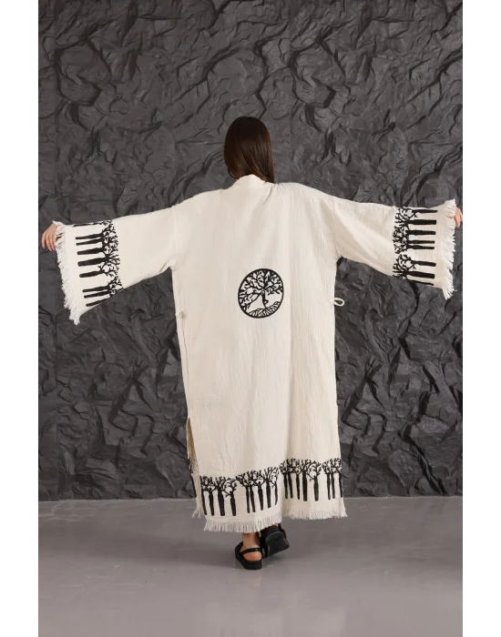 Lifetree Wooden Printed Kaftan