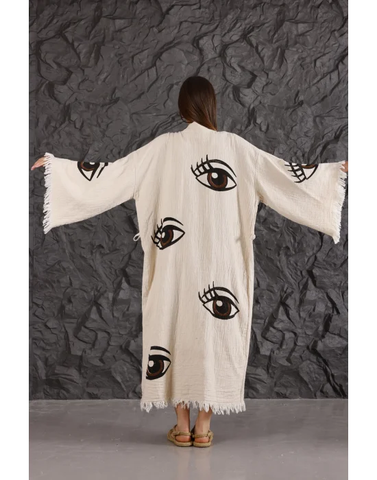 Eye Wooden Printed Kaftan
