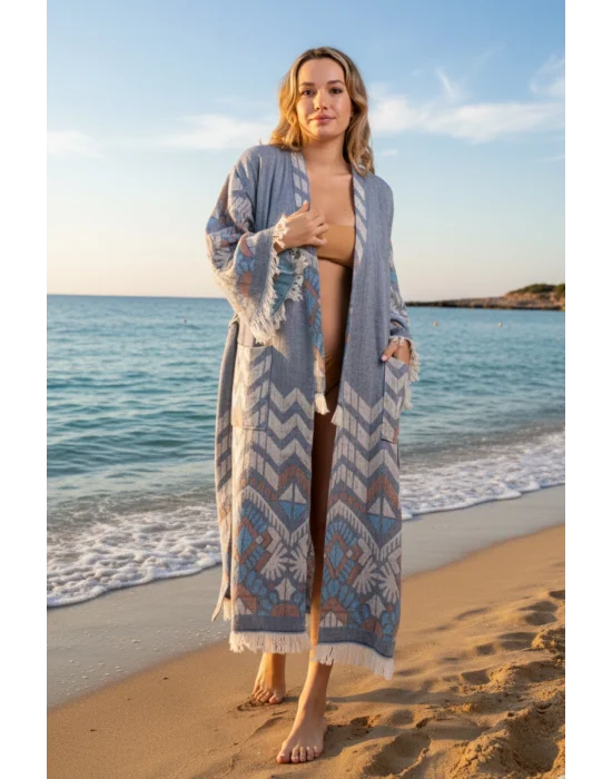 Acteon Blue Bathrobe