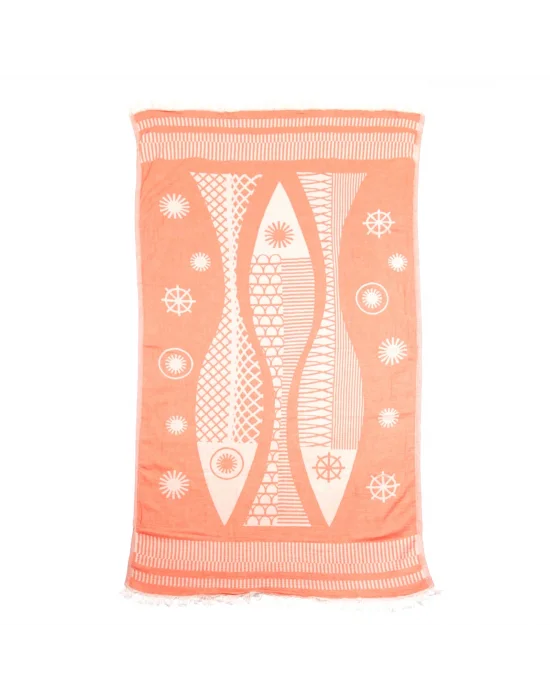 Aegean Coral Peshtemal