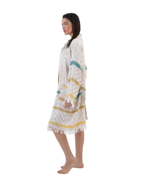 Amos Beige Bathrobe