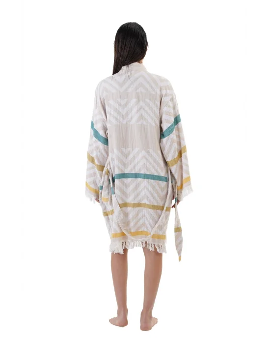 Amos Beige Bathrobe