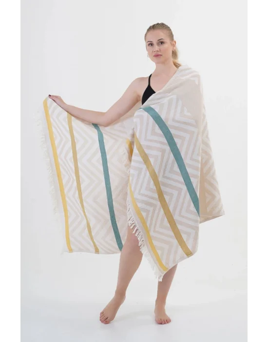 Amos Beige Peshtemal