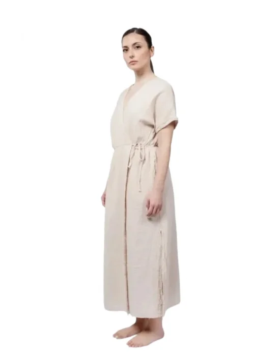 Anvelop Beige Muslin Dress