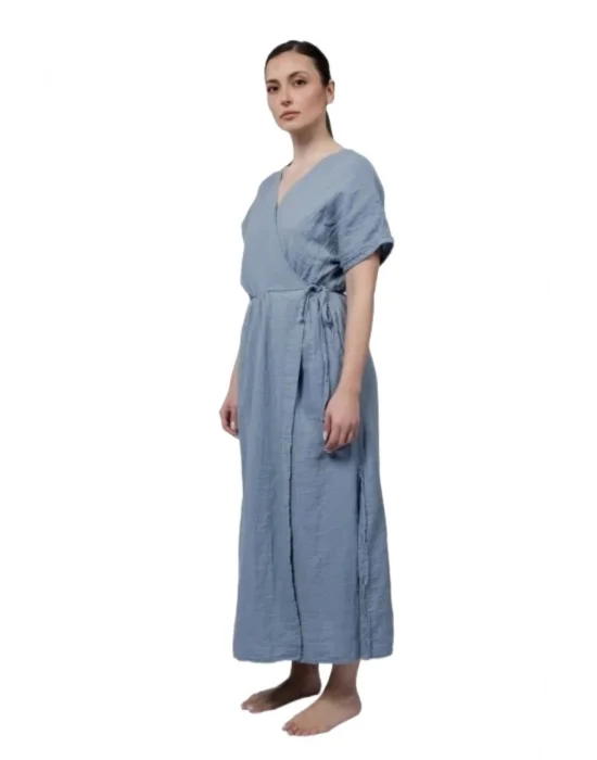 Anvelop Blue Muslin Dress