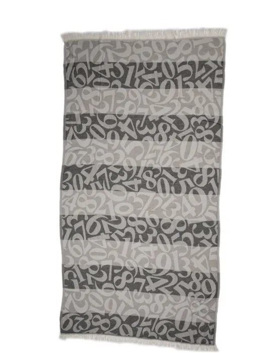 Apollonia Black & Grey Peshtemal