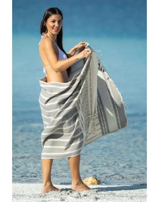 Astrea Grey Peshtemal