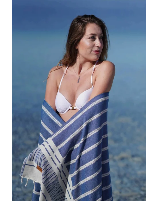 Astrea Navy Blue Peshtemal