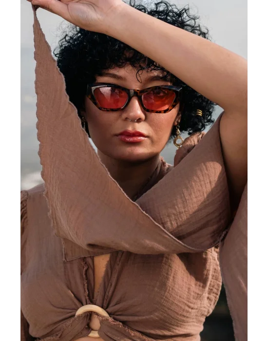 Aya Bown Muslin Blouse