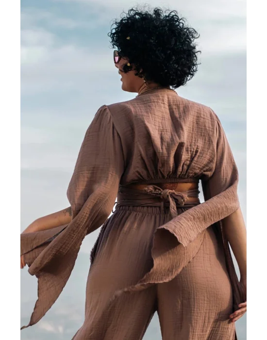 Aya Bown Muslin Blouse